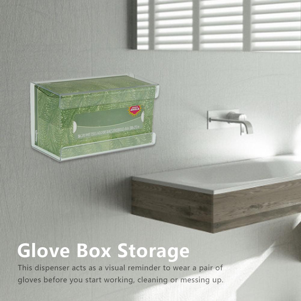 Glove Box Storage Labor Insurance Gloves Display Box l Tissue Box Acrylic Glove Dispenser Wall Mountable Tissue Box Holder