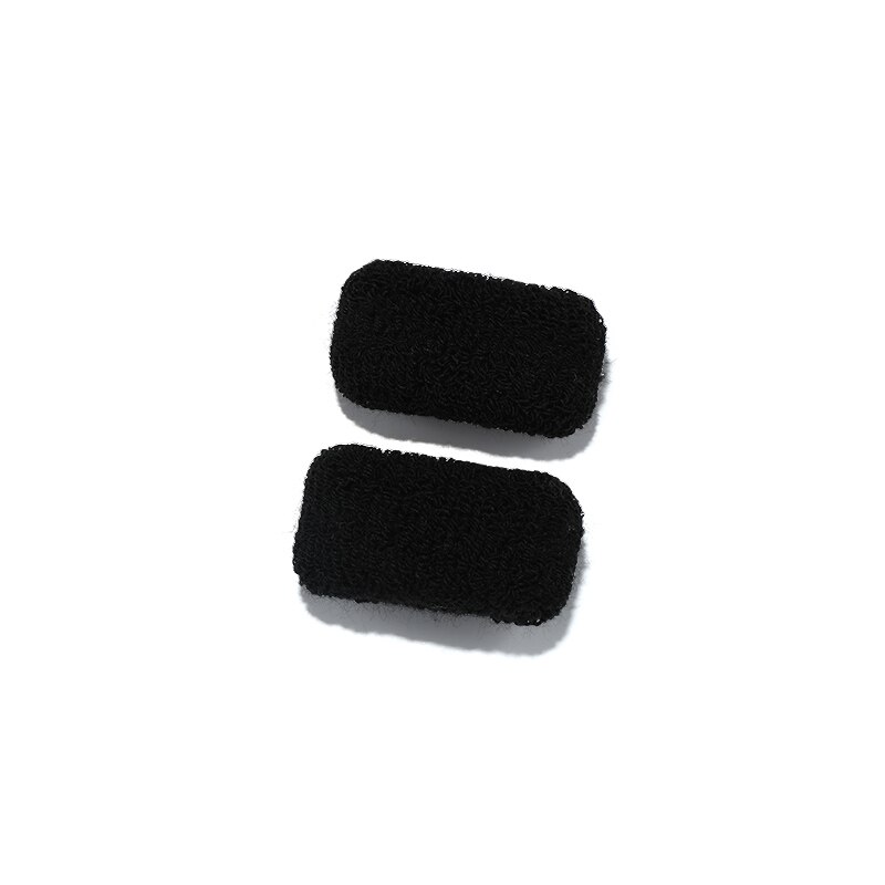 Coleteros elásticos para el pelo para niña y mujer, gomas suaves para el pelo, conjunto de accesorios para el cabello, 2/6/12 piezas: 2Pcs-Black