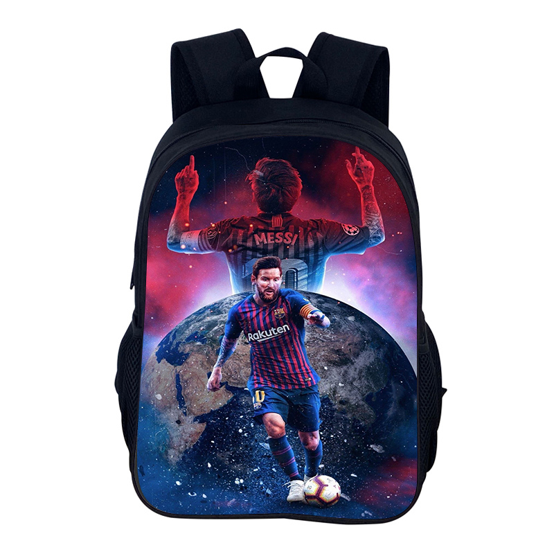 FußBall-Sportrucksack M-Messis Schultasche Jungen und Mädchen Sportrucksack Stern Spieler Schulrucksack Büchertaschen als bestes: Kakifarbig