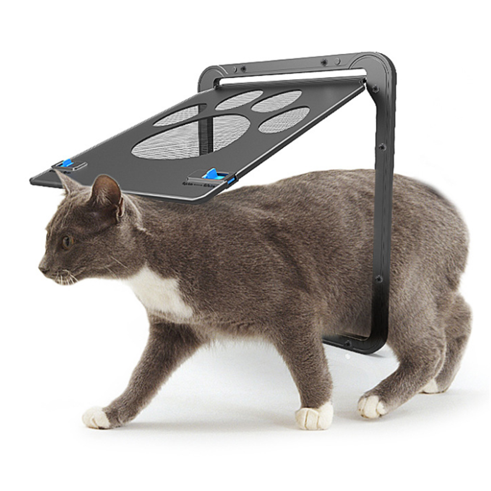 Safety Magnetic Flap Door Pet Window Gate Cat Door Lockable Puppy Screen Pet Door Garden Pet Tunnel Dog Fence Cat Dogs Access