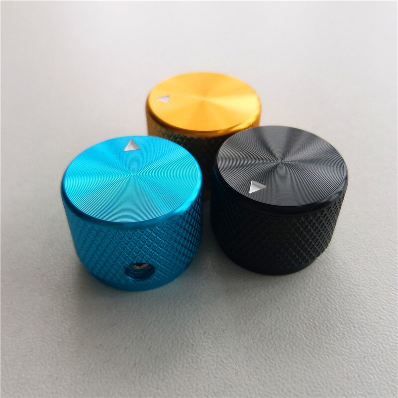5 sztuk aluminiowa gałka radełkowana pokrętło potencjometru 20*15.5*6mm czapka potencjometr pokrętło głośności kapturek przełącznika dla wzmacniacz cześć-FI