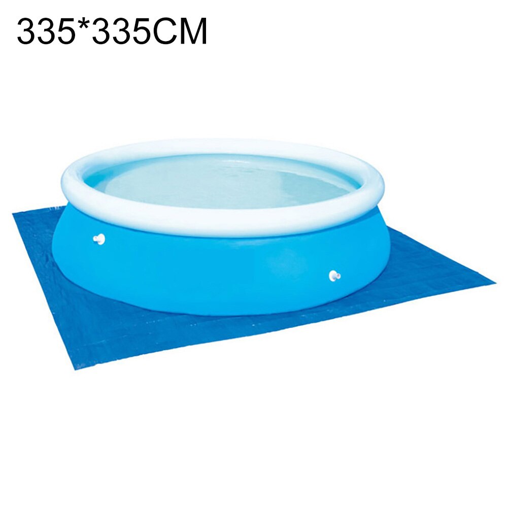 Square Thickened Inflatable Swimming Pool Ground Cloth Floor Sheet Protector Mat: 335cm 335cm
