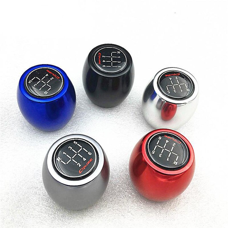 Auto Car 5/6 Speed Manual Lift Up Reverse Gear Shift Knob Aluminum Gearstick Lever Shifter Heads