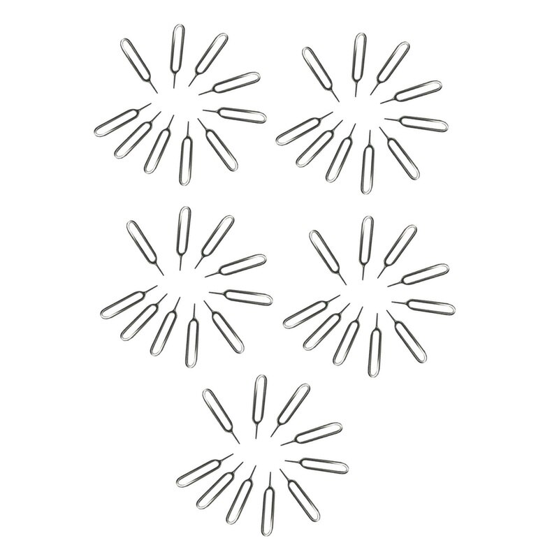 50Pcs Eject Sim Card Tray Open Pin Naald Sleutel Tool Sim-kaart Lade Pin Eject Tool Universele Mobiele Telefoon sim Kaarten Accessoires