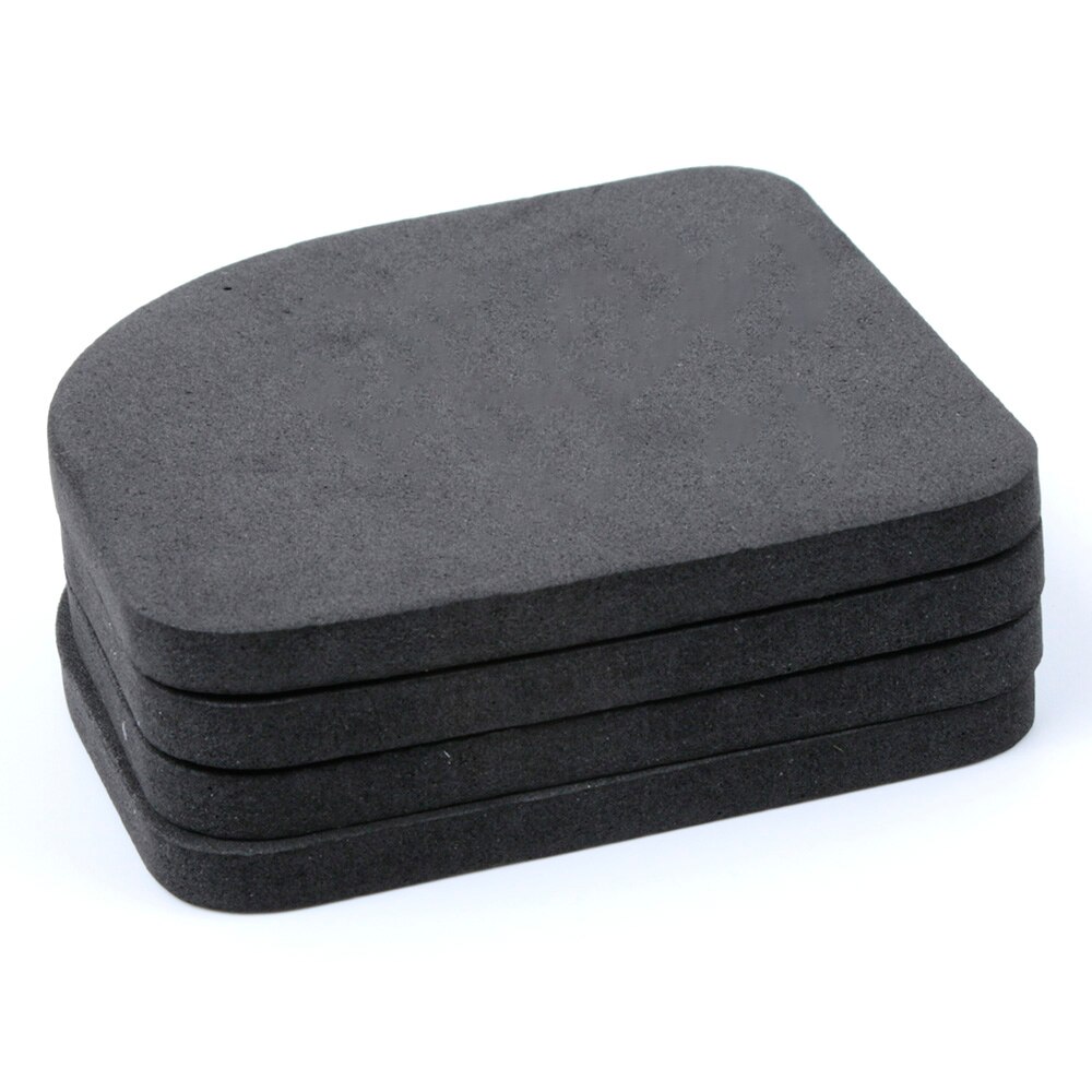 4 Pcs Black EVA Washing Machine Shock Mat Pads Refrigerator Shock Mute Pad Refrigerator Anti-vibration Noise Pad Non-slip Mats