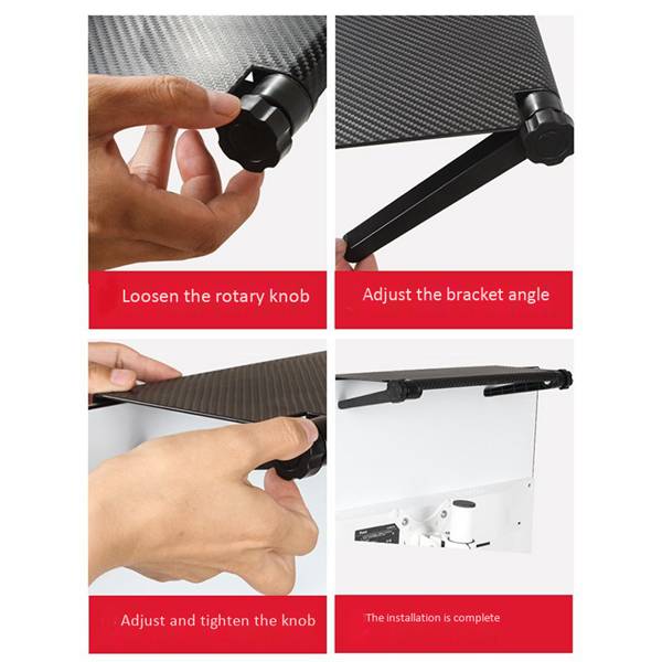 Adjustable Sn Top Shelf Display Shelf Computer Monitor Riser Desktop Stand TV Rack Storage Desk