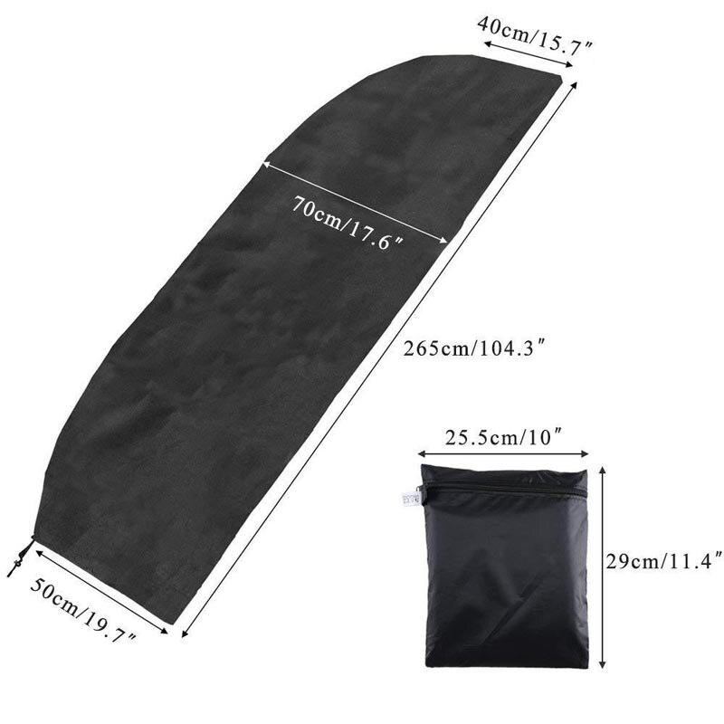 Couverture de protection imperméable avec fermeture éclair, pour le jardin, en porte-à-faux, Parasol, Patio extérieur, 205-280cm