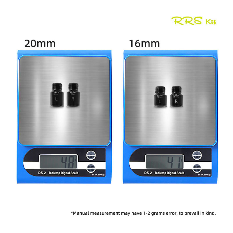 Sykkelpedalforlengelsesbolter avstandsstykker  r66e pedalforlenger aksel kranktilbehør 16mm 20mm til terrengsykkel landeveissykkelpedal