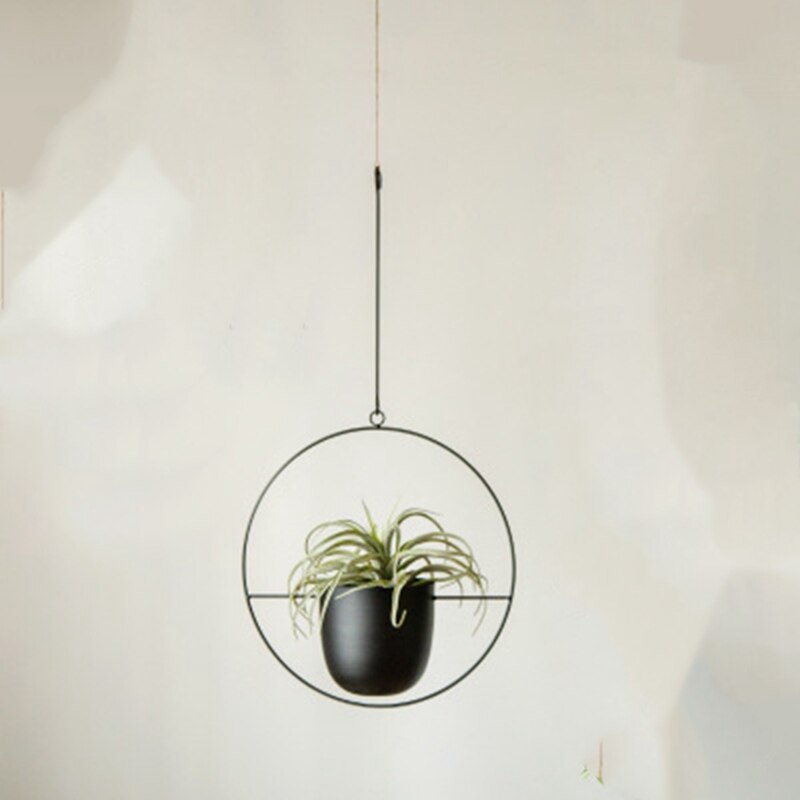 Metalen hangende pot plantenhanger ketting hangende plantenbakmand bloempot plantenhouder huis tuin balkon decoratie