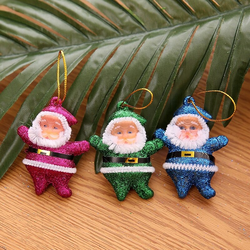 6 stuks kerstman hanger vrolijke kerstversiering voor thuis kerstboomversieringen jaardecoratie festival feestartikelen