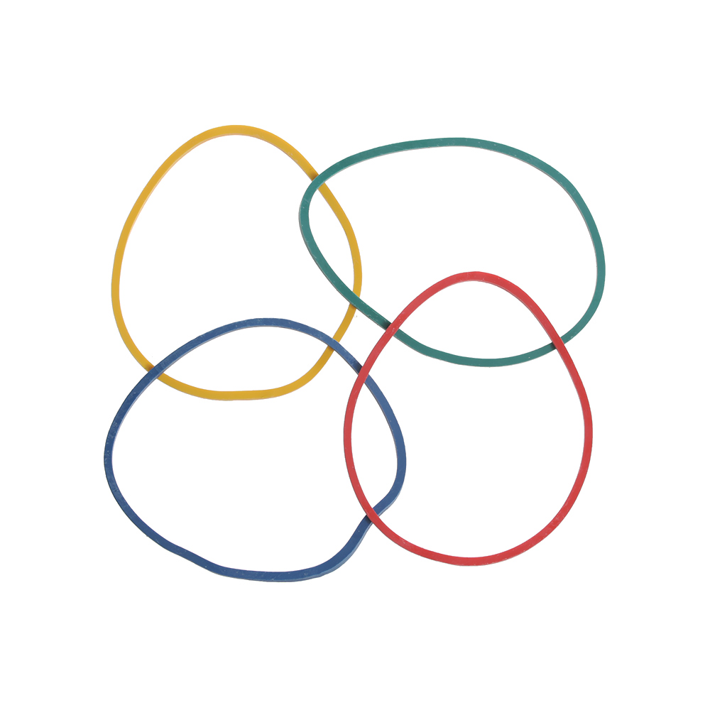 50 g/bolsa colorida naturaleza anillo de goma titular de la papelería bandas termoestabilidad fuerte elástico cinta para el cabello lazo suministros de Paquete de Oficina