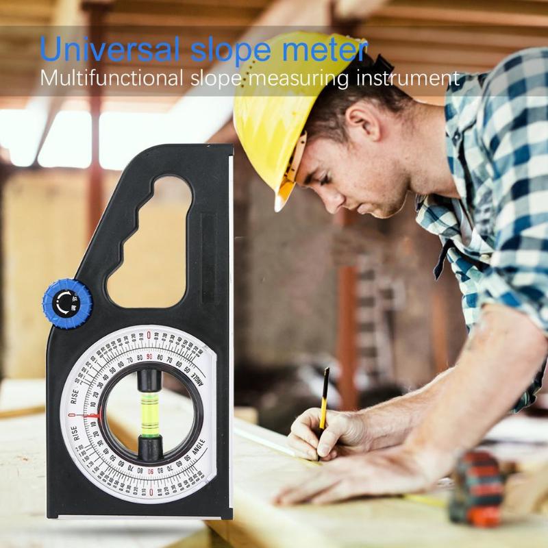 Multi-functional Wood Tile Brickwork Horizontal Angle Gauge Pointer Inclinometer w/Magnetic Base 25*12*2cm for Civil Engineering