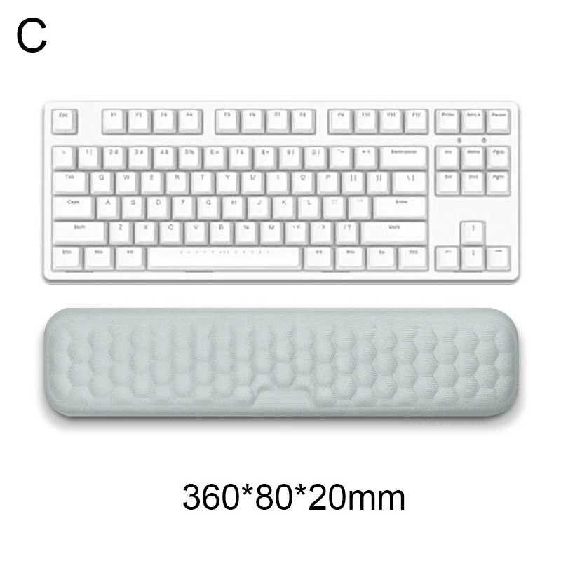 Podkładka pod mysz Ergonomiczna klawiatura Podkładka pod nadgarstek pod mysz Ochrona przed pisaniem w biurze Relaksująca podkładka pod mysz z pianki z pamięcią kształtu Komputer Laptop Podkładka na biurko: orange