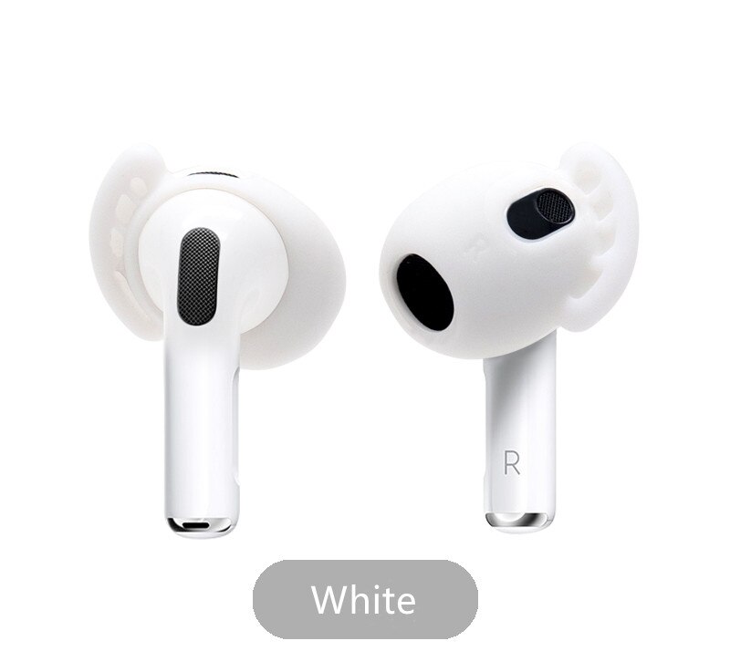 )för airpods 3 öronskydd öronkrokar antislip vingar öronskydd greppspetsar hörlurstillbehör för apple airpods 3rd generation: Vit