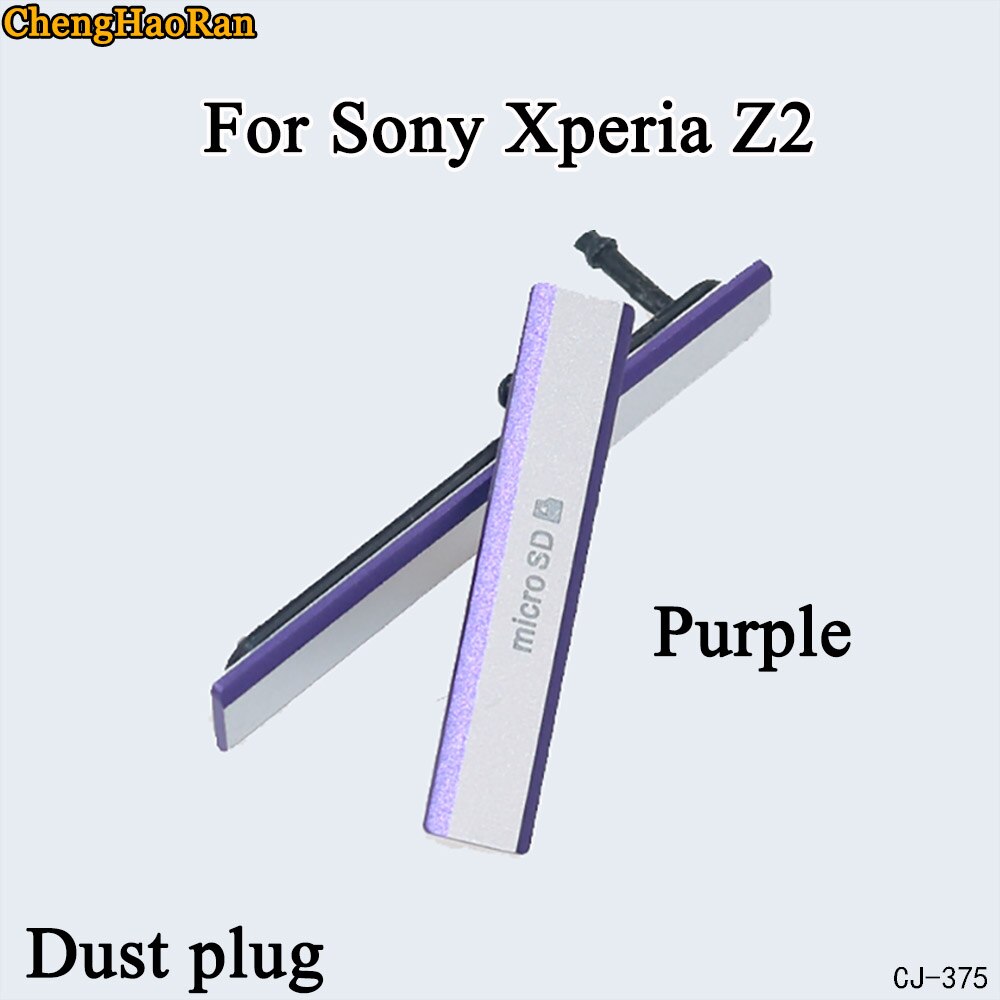 ChengHaoRan Micro SD USB Lade Port Slot Staubdicht Abdeckung Für Sony Xperia Z2 Xperia Z3 Staub Stecker SIM Karte