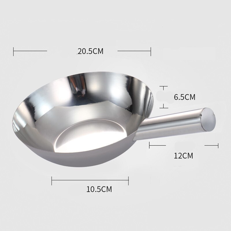 Grande louche à eau en acier inoxydable, outils de chef de cuisine, miroir poli soupe cuillère à lait régime-cuisine, grands ustensiles de capacité: 20.5cm