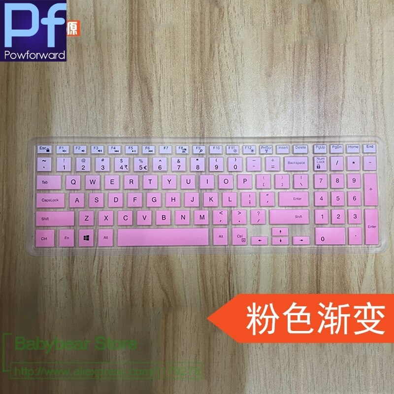 Silikonowa klawiatura do laptopa obudowa ochronna do Dell Latitude 15 3500 3550 3560 3570 3580 3590 15.6&quot;: gradualpink