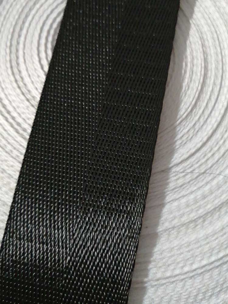 Sac à bandoulière pour ruban de sécurité | Ruban de sécurité noir, largeur de 10M 20-50mm sac à dos ruban en Nylon, sac de couture, accessoires pour bricolage, ceinture pour animal de compagnie