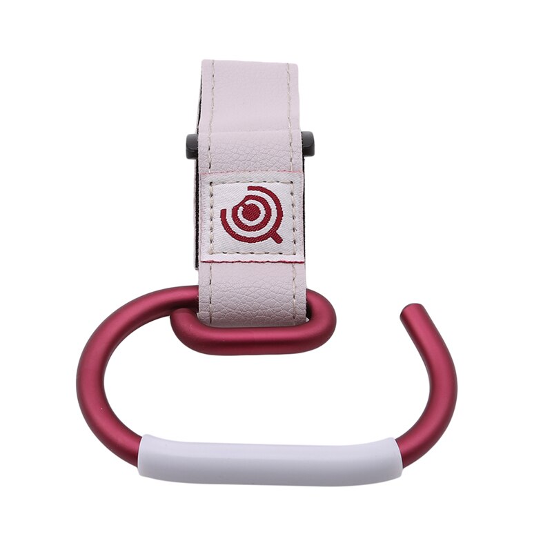 Kinderwagen Haken Kinderen Kinderwagen Kinderwagen Hanger Karabijnhaak Boodschappentas Clip Draaibare Haak Met Band En Haak: White x wine red