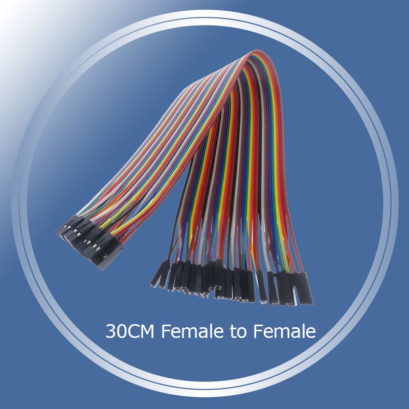 40- pins dupont-lijn 1p-1p 10cm/20cm/30cm mannelijke naar mannelijke jumperdraad vrouwelijk naar vrouwelijk dupont-kabel voor arduino-breadboard-doe-het-zelfkit: 30cm vrouwtjes-vrouwtjes