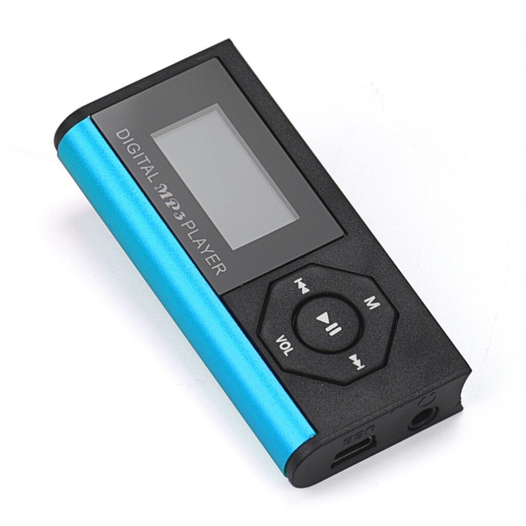 4Colors Universal USB MP3 Player with Digital LCD Screen Plug-in Digital Radio Player Mini Sport MP3 Player
