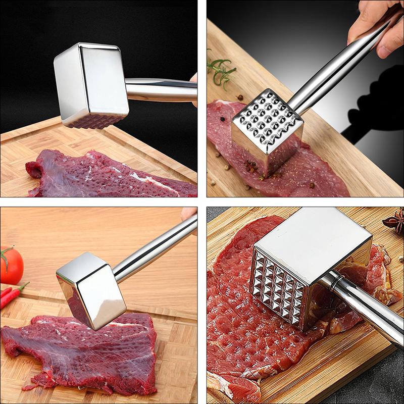 Mazo para carne duradero, mazo para carne para cocina, práctico y ergonómico, resistente, 1 unidad