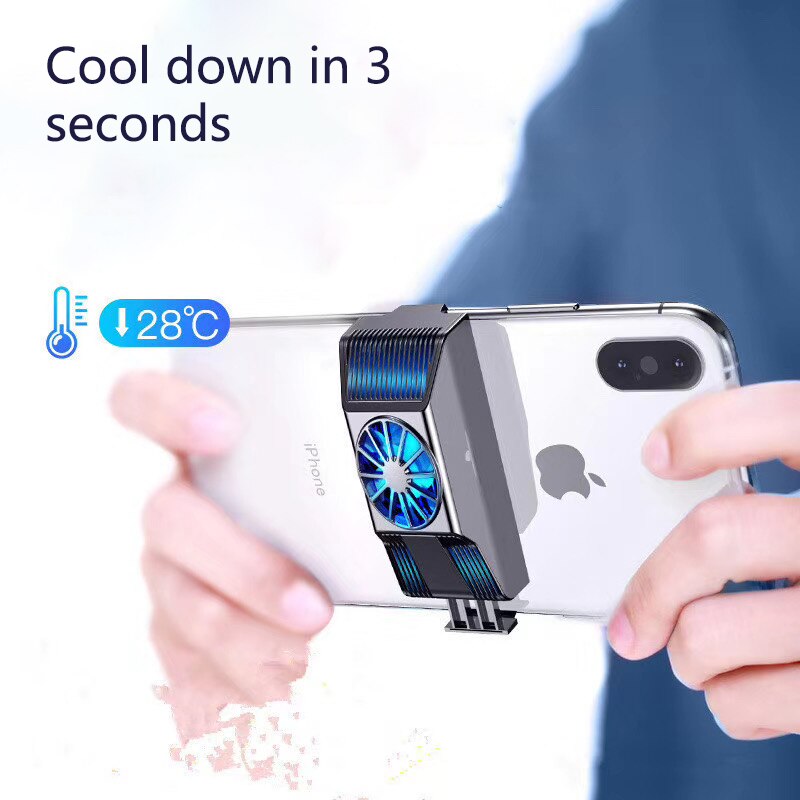 Hotest Mobiele Telefoon Cooler Voor Iphone 7 6X8 6S Plus Samsung Xiaomi Game Cooling Koellichaam Audio Extra Radiator adapter