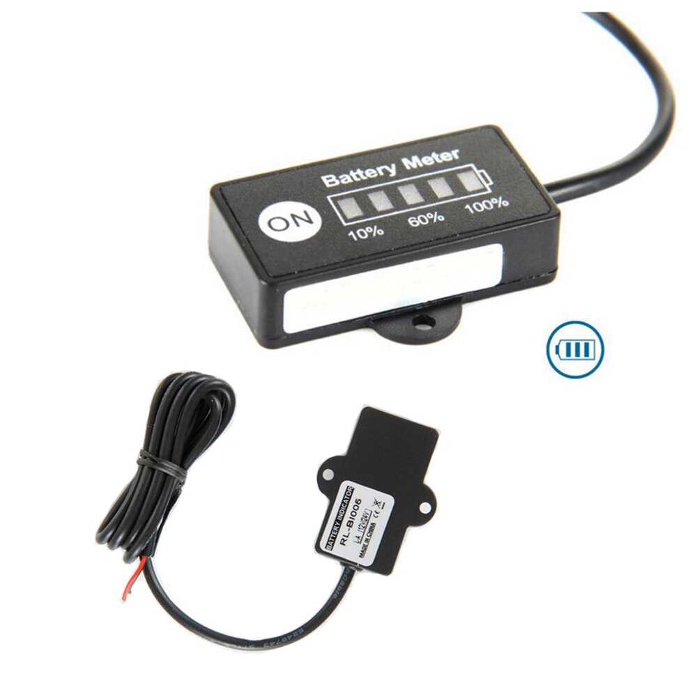 12V Polarlander Battery Fuel Gauge Indicator Voor 12V Lood-zuur Batterij Meter Sla Agm Gel Vrla Batterij pack