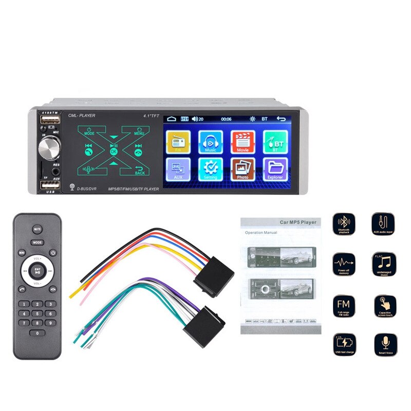 Din Rds4 1 Din Car Radio Autoradio Stereo o RDS 4 Inch MP5 ... – Grandado