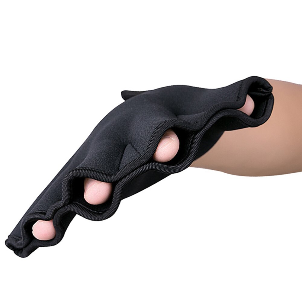 1 paar Schwimmen Schwimmhäute Aquatische Fit Traning Paddel Tauchen Größe L (Schwarz)