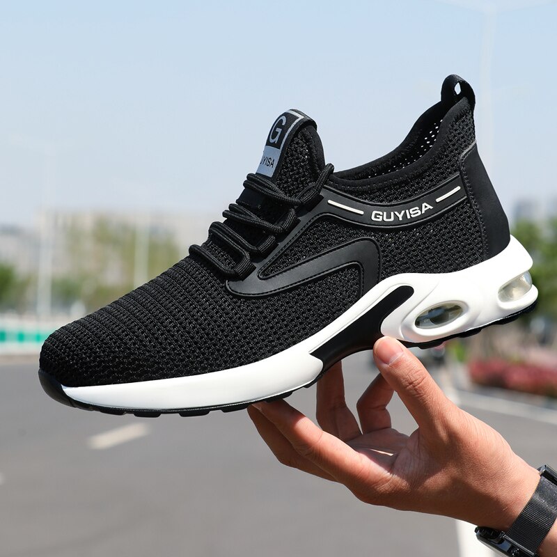 Xiaomi – chaussures de sécurité légères à coussin et bout en acier pour hommes, baskets de travail Anti-écrasement, respirantes, en maille, bottes industrielles