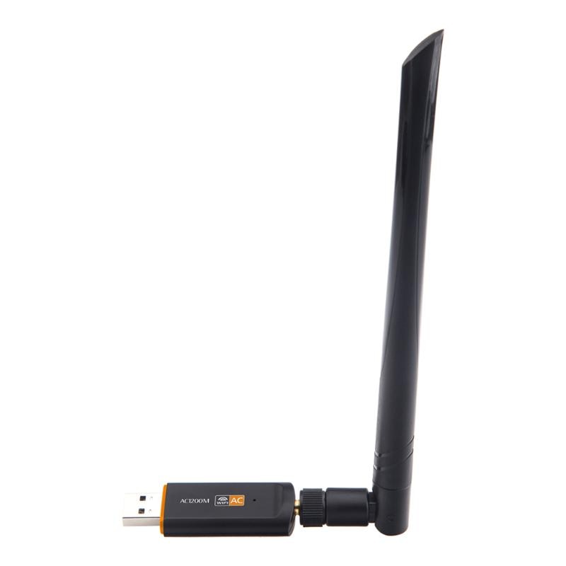 2.4G/5G Draadloze Netwerkkaart Wifi Ethernet Adapter Dual Band 1200Mbps USB3.0 Netwerkkaart Met Ac antenne Voor Laptop Desktop