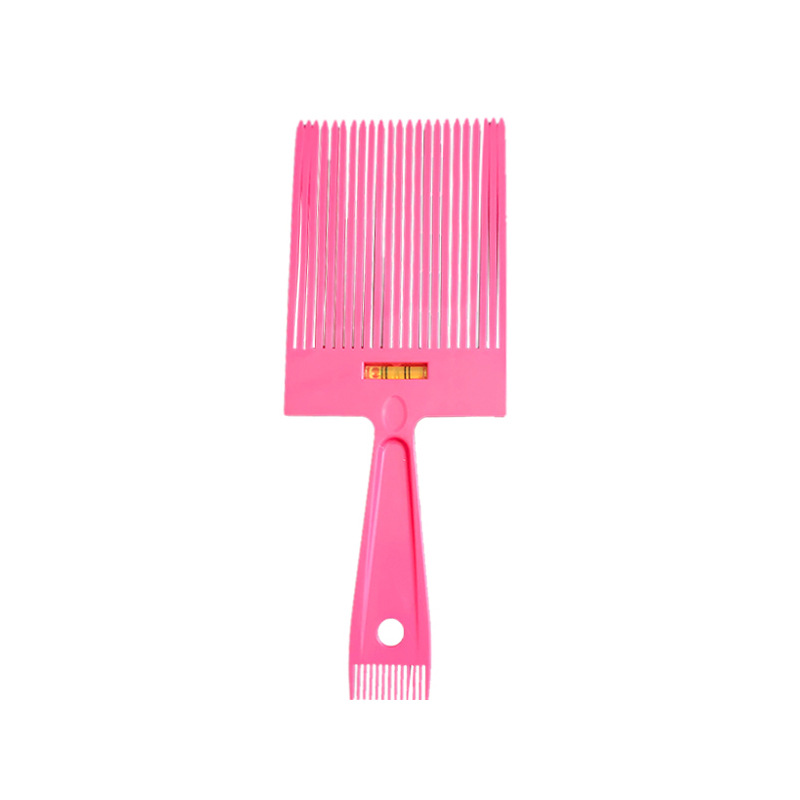 Mannen Platte Top Gids Kam Kapsel Clipper Kam Kapper Kapsel Tool Haar Snijgereedschap Salon Kapper Levert Accessoire: Roze