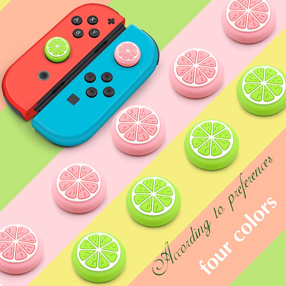 Cute Thumb Stick Grip Cap Joystick Cover For Nintend Switch Lite NS Joy-Con Controller Gamepad Thumbstick Case