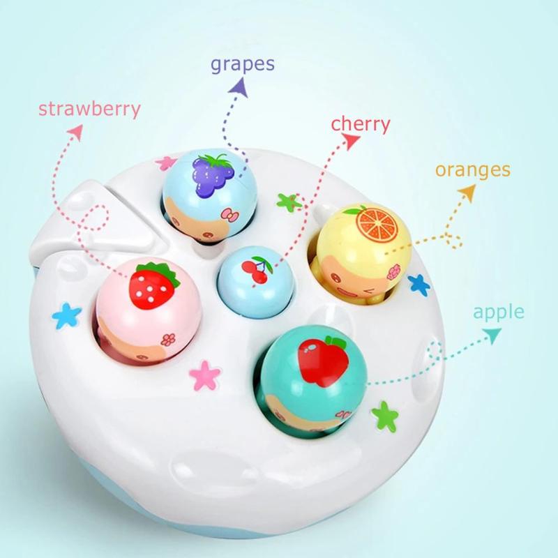 Elektrische Obst Spiel Licht Spielzeug Maschine mit Klang und Hammer FrüHenne Lernen Pädagogisches Klopfen Spielzeug Baby freundlicher Ausbildung Spielzeug