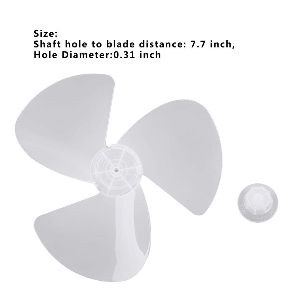16 Inch Fan Blade Removable Three Leaves Plastic Blades for Standing Pedestal Table Fanner Household Ventilador Fans Replacement