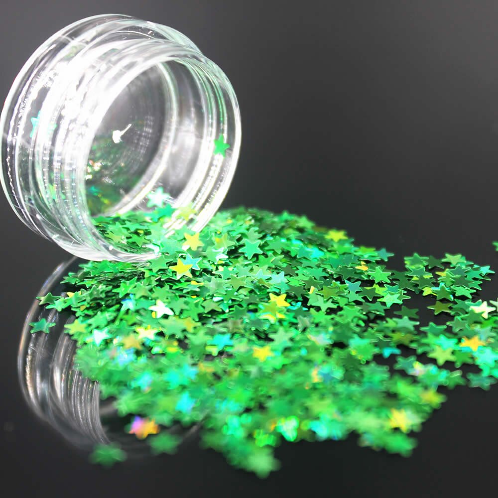1Kasten Farben Holographische Pailletten funkeln Schimmer Diamant 12 Farbe Auge Glänzende Haut Textmarker Gesicht funkeln Festival machen-hoch Starten: 10