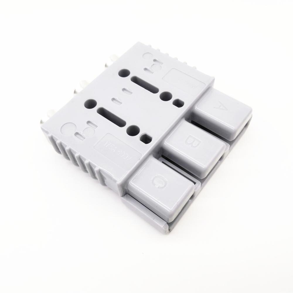 3 polos SB175 175A 600V de potencia de la batería de alimentación de enchufe de connetco con 1/0 2 4AWG terminal para carretilla elevadora eléctrica carrito de Golf apilador