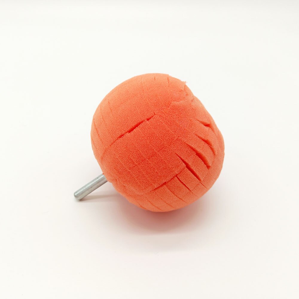 Buffing Pads kits Yellow heavy cutting round foam sponge polishing Ball pad for car care backed abrasive disc