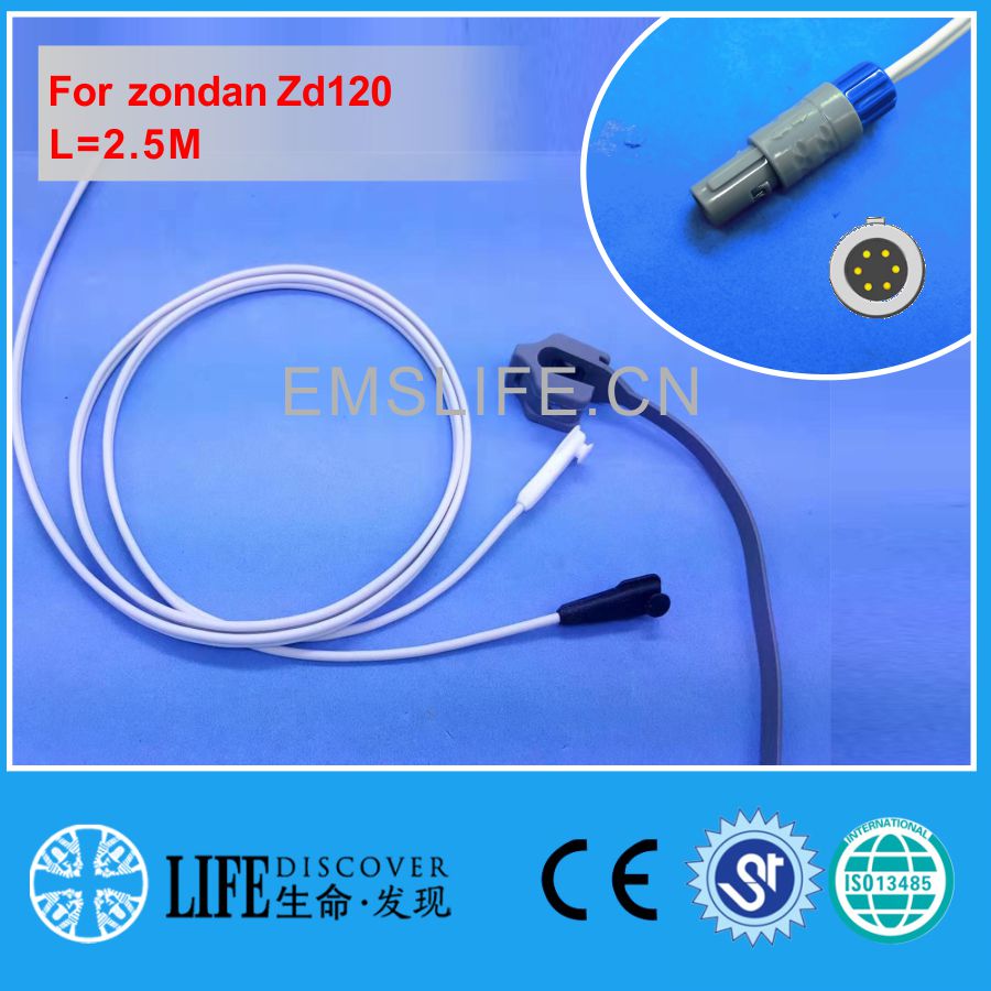 Capteur spo2 d'agrafe de doigt adulte d'awt de câble Long pour le moniteur patient de zondan ZD120: Y-model-B