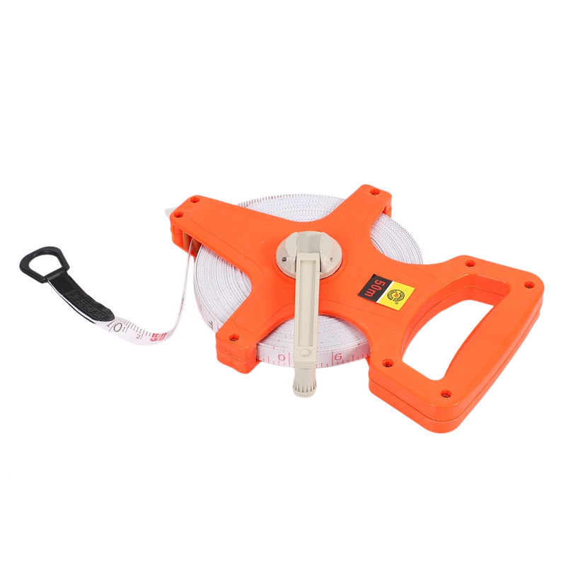 1Pc 30M/100Ft Meter Open Reel Fiberglass Tape Measure Inch Metric Scale Impact Resistant Plastic Measure Tools
