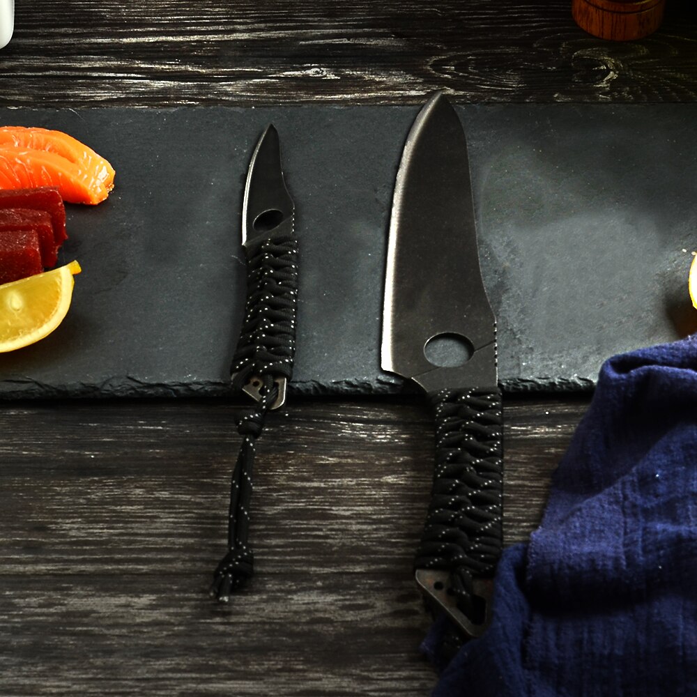 Cuchillo de cocina de acero de alto carbono para Chef, Piedra afiladora, caja de de 3,5 pulgadas, pelador de fruta, rebanador, lavado de piedra