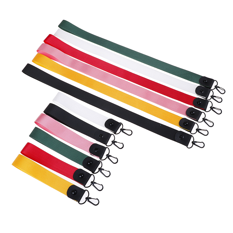 1 Pcs di Colore Solido portachiavi Tag Cordino ID Pass Neck Strap Cinghie e laccetti per cellulari e smartphone Badge Holder FAI DA TE Corda di Caduta