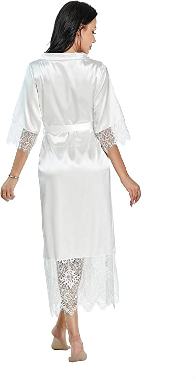 Weiche Nacht Neue die Seide Kimono Kleid Bademantel Frauen Seide Brautjungfer Roben sexy verrotten Roben Satin- Kleid Damen Dressing Kleider