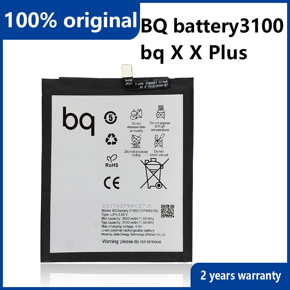 100% Original 3100mAh Telefon Batterie Für BQ Aquaris X X Profi Telefon Batterien Mit Werkzeuge + Verfolgung anzahl