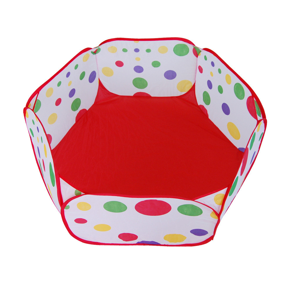 Portable Pool Baby Up Hexagon Polka Dot Play Tent Foldable Children Play House Crawling Ocean Ball Playing Tents Carry Tote Toy