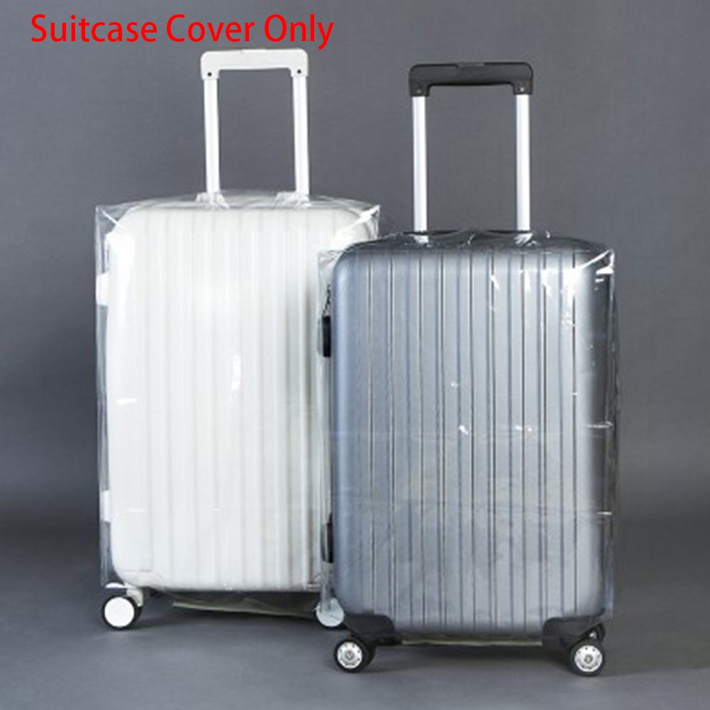 20/22/24/26/28 Transparent Luggage Cover Waterproof Suitcase Cover Travel PVC Thickening Dustproof Protective Cover #H12^