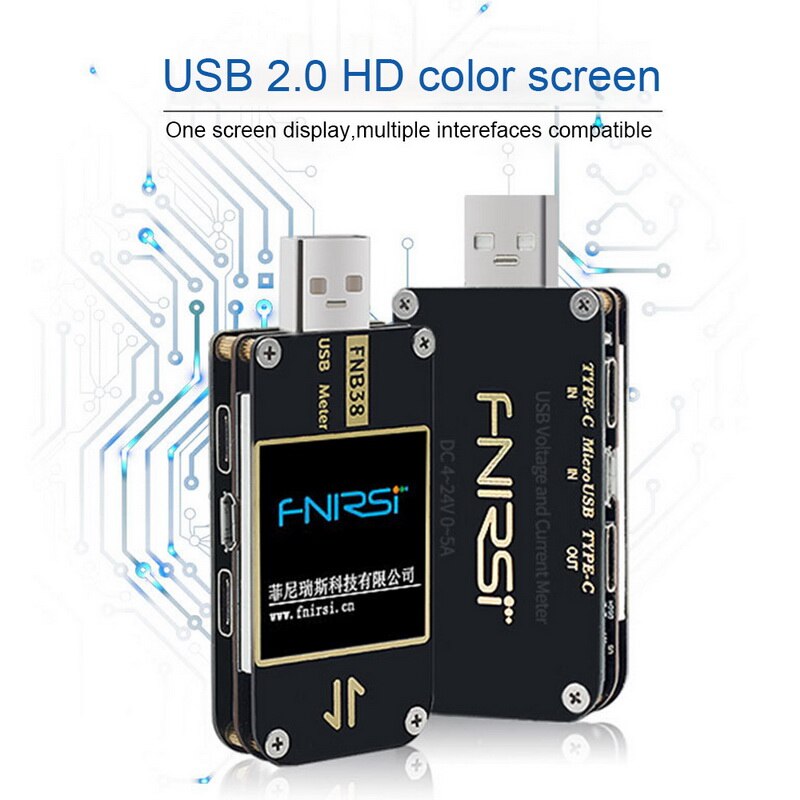 FNB38 testeur de courant et de tension USB QC4 + PD3.0 2.0 PPS Test de capacité de charge rapide