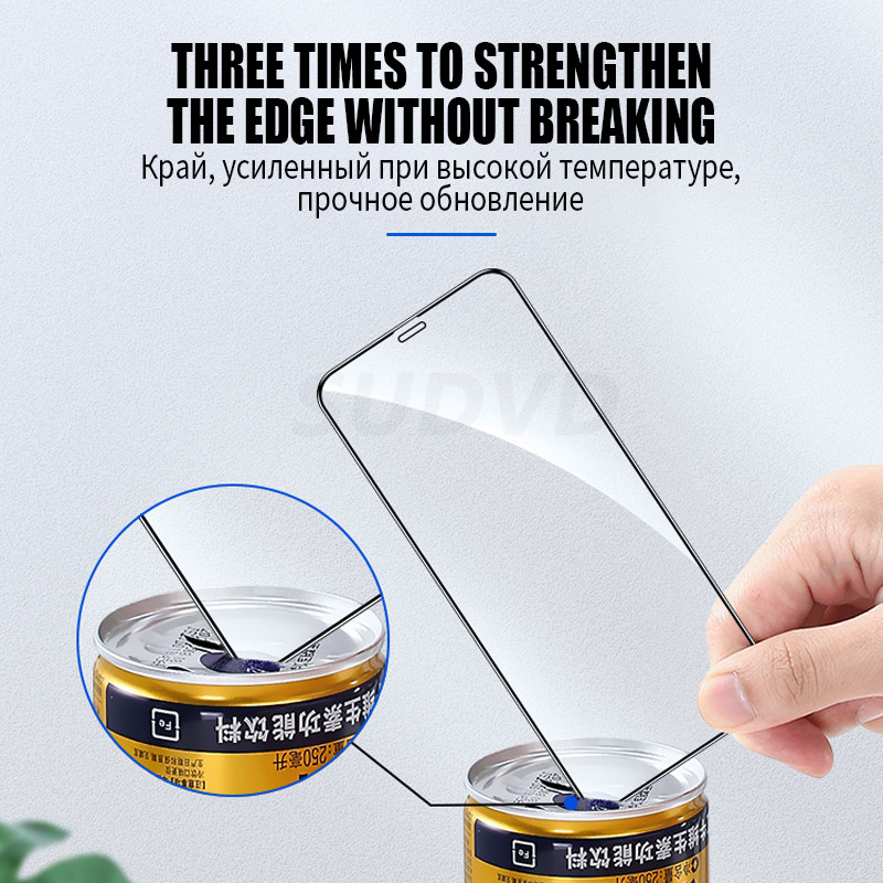 2 Stücke Volle Abdeckung Schutzglas Auf iPhone 11 12 Profi Max XS XR 7 8 6s Plus SE Displayschutzfolie Für iPhone 12 Mini 11 Profi 7 Glas