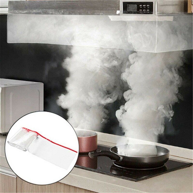 Cubierta Anti-humo del protector ahumado del capó del humo del aceite absorbe el aceite del humo PVC transparente QJS Shop